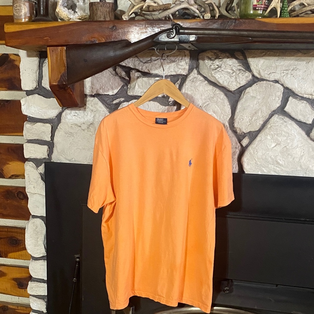 Polo by Ralph Lauren Men's Bright Orange Tee